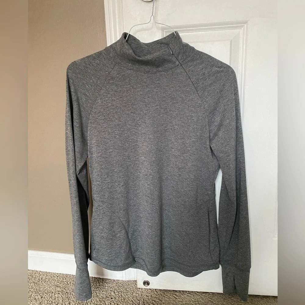 Gray Yogalicious Athletic Zip Up - Picture 1 of 4